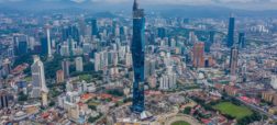 دومین برج بلند جهان در کوالالامپور مالزی سر به آسمان سایید
