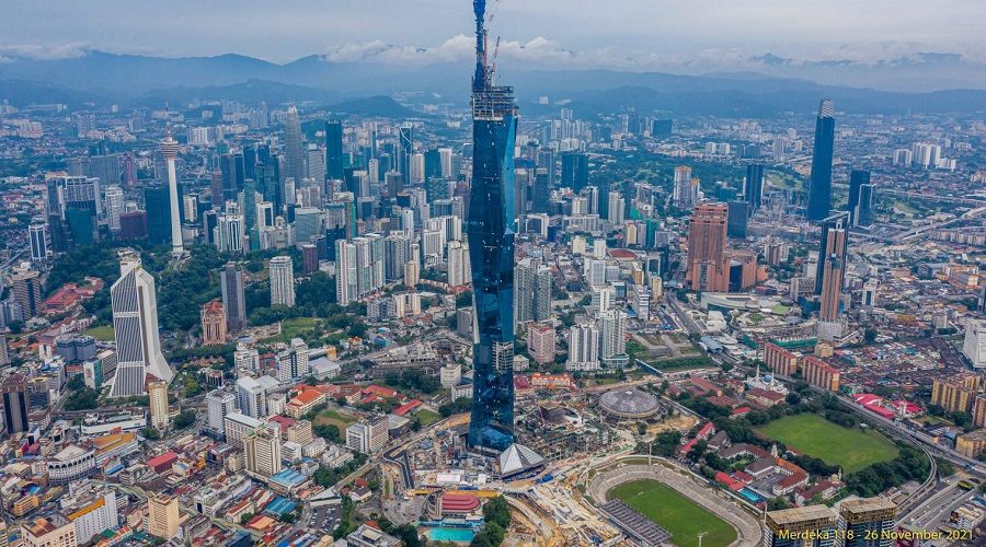 دومین ساختمان بلند دنیا در مالزی قد برافراشت