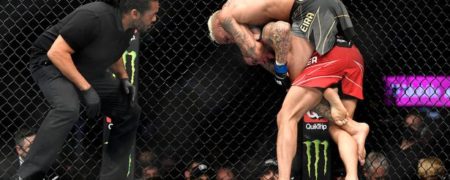 مسابقات UFC 269: چارلز الیویرا در راند سوم داستین پوریر را وادار به تسلیم کرد + ویدیو