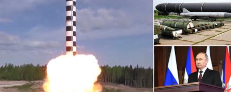 موشک مافوق صوت جدید روسیه با نام Satan-2 ؛ برد ۱۶,۰۰۰ مایلی و ۱۲ کلاهک هسته‌ای