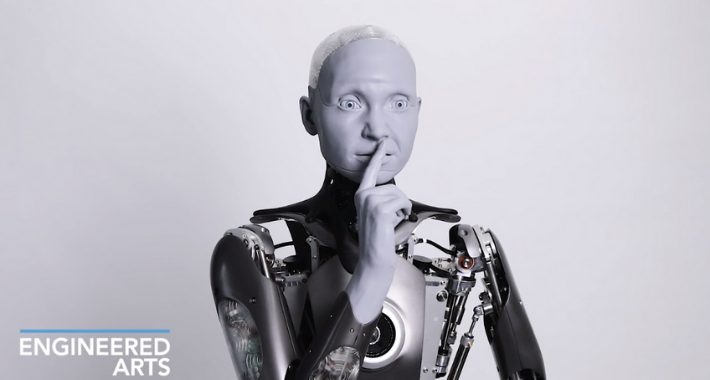 ربات Ameca پیشرفته ترین ربات انسان نمای جهان لقب گرفته و در Engineered Arts در کورنوال در بریتانیا طراحی و ساخته شده است