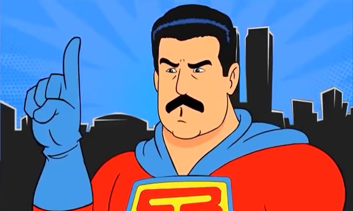 شبکه تلویزیونی دولتی ونزوئلا کارتونی به نام Super Mustache یا «سوپرسبیل» منتشر کرده که در آن نیکلاس مادورو نقش سوپرمن را بازی می کند