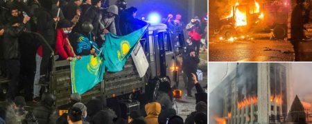 اعزام نیروهای حافظ صلح روسی به قزاقستان و ادامه اعتراضات به افزایش قیمت سوخت