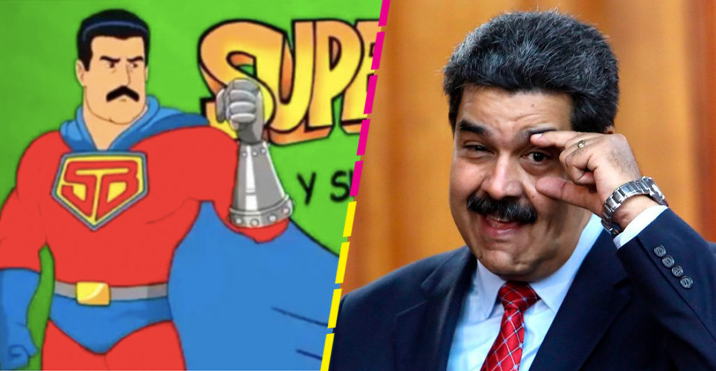 انتشار کارتونی در ونزوئلا به نام «سوپر سبیل» با بازی نیکلاس مادورو در نقش سوپرمن + ویدیو