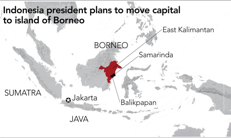 اندونزی پایتخت خود را از جاکارتا به نوسانتارا منتقل کرد. نام پایتخت جدید اندونزی در زبان اندونزیایی به معنای مجمع الجزایر است.