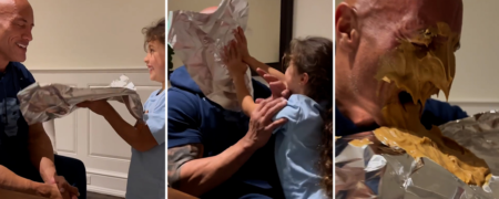 شوخی فیزیکی جالب دواین «راک» جانسون با دخترش + ویدیو