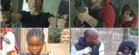 بازسازی جذاب سکانسی اکشن از سریال «سرقت پول» توسط بچه‌های نیجریه‌ای + ویدیو