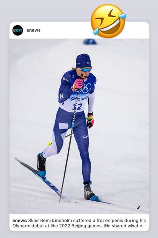 یخ زدگی آلت تناسلی اسکی باز فنلاندی در بازی های المپیک