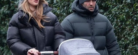 اولین تصاویر رزی هانتینگتون وایتلی و جیسون استاتهام پس از تولد فرزندشان