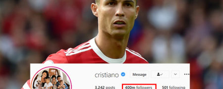 کریستیانو رونالدو اولین فردی که از مرز ۴۰۰ میلیون فالوئر اینستاگرامی عبور می کند