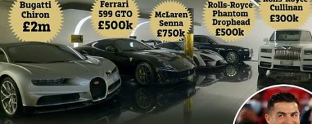 نمایش گاراژ ۱۸ میلیون پوندی کریستیانو رونالدو در مستند زندگی جورجینا رودریگز