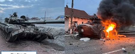 کمین نیروهای اوکراینی برای کاروانی از تانک های روسی + ویدیو