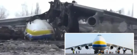 تصاویر ویرانی بزرگ ترین هواپیمای جهان در اثر حمله روسیه به اوکراین + ویدیو