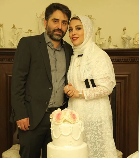 ژیلا صادقی و همسرش