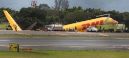 دو نیم شدن هواپیمای بوئینگ کاستاریکا در هنگام فرود + فیلم