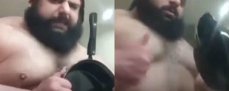 انتشار ویدیویی جدید از سجاد غریبی در حال له کردن ماهیتابه + ویدیو