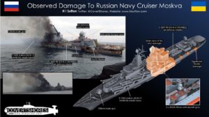 تصاویر رزمناو روسی موسکوا پیش از غرق شدن