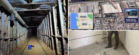 کشف تونل قاچاق مواد مخدر به طول شش زمین فوتبال از مکزیک تا ایالات متحده