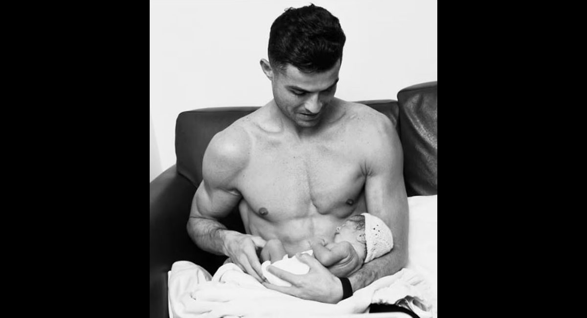 What is the name of Ronaldo's newborn daughter?