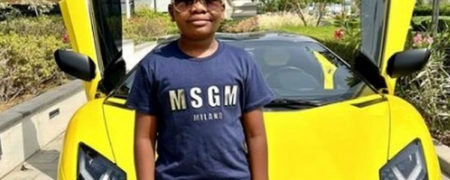 «ثروتمندترین بچه آفریقا» که برای تولدش لامبورگینی کادو گرفت