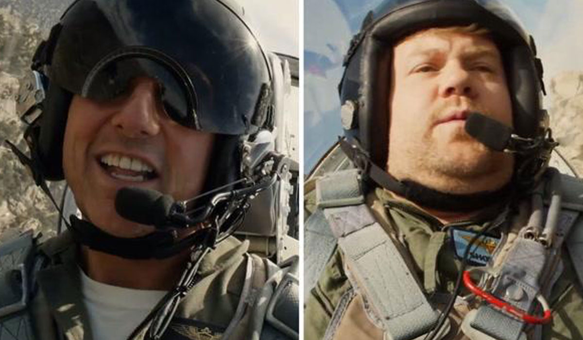 پرواز جیمز کوردن و تام کروز با جنگنده Top Gun: Maverick + ویدیو