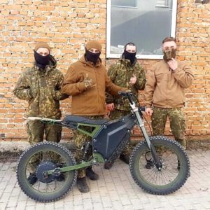 استفاده از موتورسیکلت های برقی توسط ارتش اوکراین