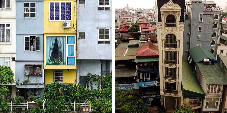 گشتی در «خانه های لوله ای» ویتنام که کمتر از ۲ متر عرض دارند