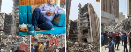 تازه ترین ویدیو از حضور حسین عبدالباقی مالک متروپل آبادان در داخل ساختمان + ویدیو