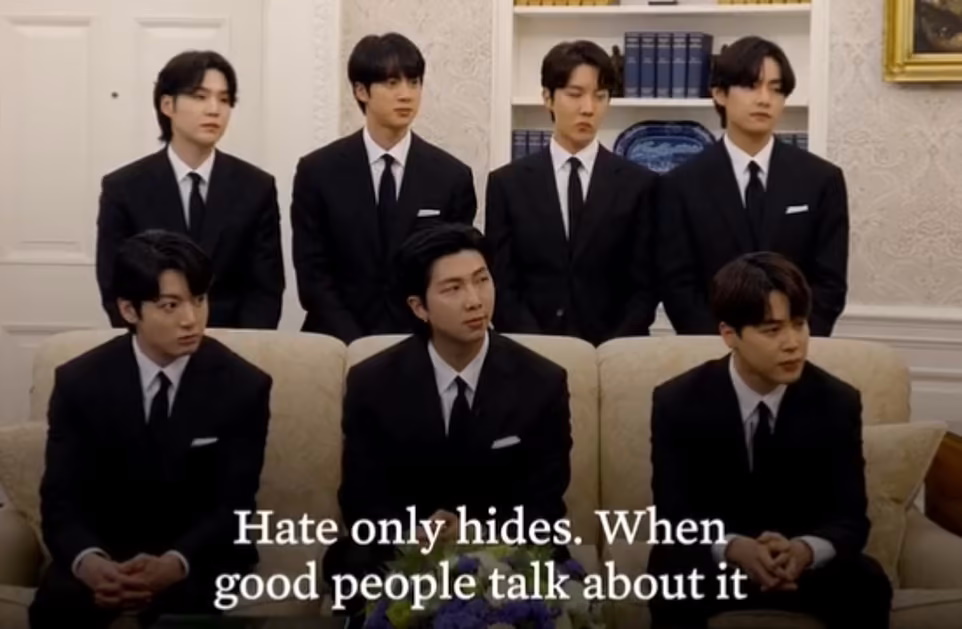 ملاقات بایدن با اعضای گروه BTS در کاخ سفید + ویدیو