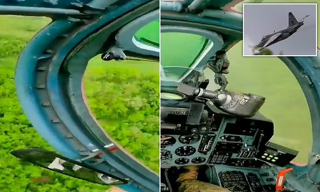 مانورهای نفسگیر خلبان جنگنده اوکراینی برای فرار از راکت های روسی + ویدیو