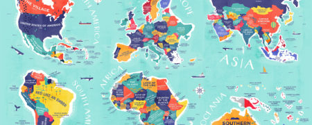 ترجمه تحت اللفظی نام تمام کشورهای جهان + اینفوگرافیک