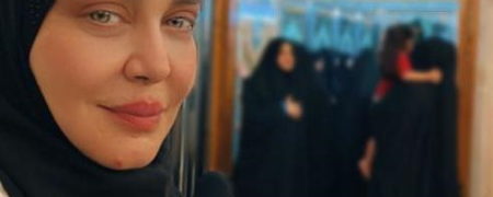 بهاره رهنما در کربلا متحول می شود: بیایید دل‌هایمان را صاف کنیم + ویدیو