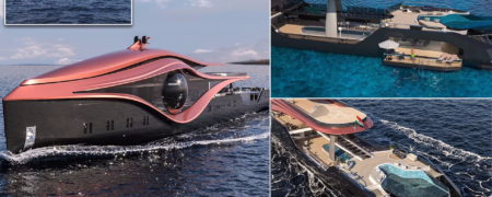 رونمایی از طرح اولیه ابرقایق خیره کننده ۴۸۰ میلیون پوندی با الهام از سیاهچاله