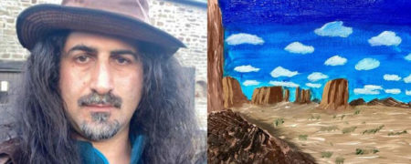 نمایشگاه نقاشی های پسر اسامه بن لادن در فرانسه برگزار شد + تصاویر