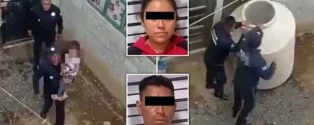 لحظه تکان دهنده نجات دختر سه ساله از مخزن آب در مکزیک + ویدیو