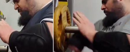 باز هم تمرینات عجیب و غریب سجاد غریبی پیش از مبارزه با گوریل قزاق + ویدیو