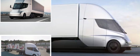 کامیون Semi تسلا در حال حمل سوپرشارژرهای این شرکت دیده شد + ویدیو