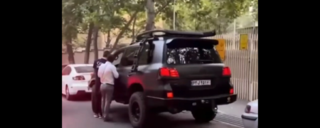 گشت زدن امین حیایی با ماشین لاکچری‌اش در خیابان‌های تهران + ویدیو