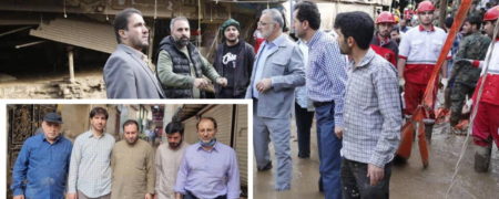 حضور حاشیه ساز علیرضا زاکانی و نمایندگان مجلس در گل و لای امامزاده داوود + ویدیو