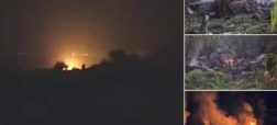 انفجار و سقوط هواپیمای باربری اوکراینی حامل ۱۲ تن سلاح در یونان + ویدیو