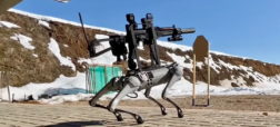 سگ رباتیک روسی مجهز به مسلسل خودکار با قیمت ۳.۰۰۰ دلار رونمایی شد + ویدیو