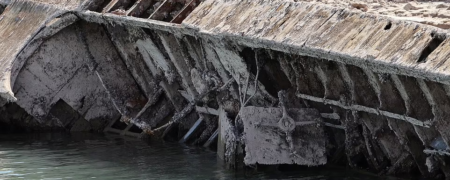 کشف بقایای یک کشتی به‌ گل‌ نشسته جنگ جهانی دوم و جسدهای قربانیان اوباش