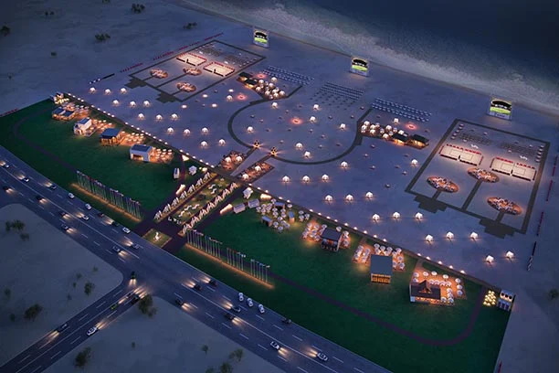برپایی چادرهای ۳۵۰ پوندی برای هواداران جام جهانی قطر