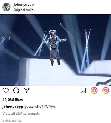 اولین حضور جانی دپ در مراسم MTV بعد از دادگاهش با امبر هرد