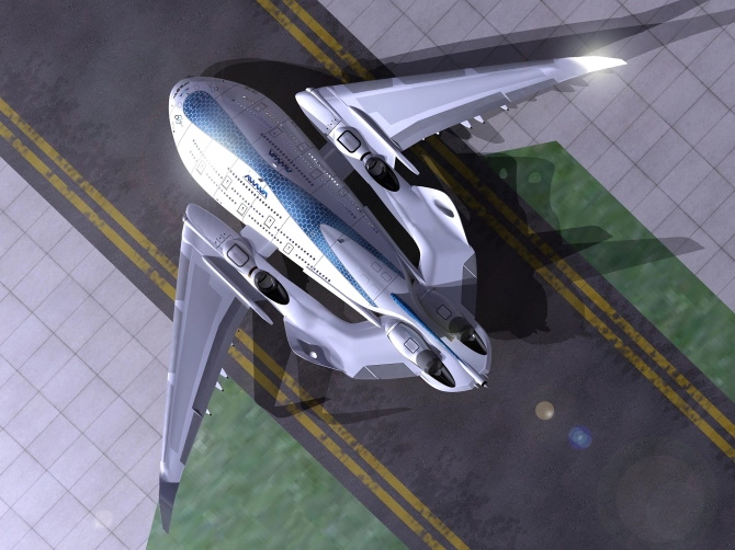 مشخصات هواپیمای مفهومی سه طبقه «نهنگ آسمان» 