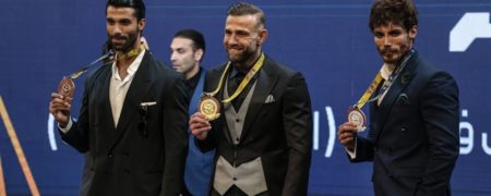 تصاویر عجیب از مسابقات فیتنس استایل ایران با کت و شلوار! + ویدئو