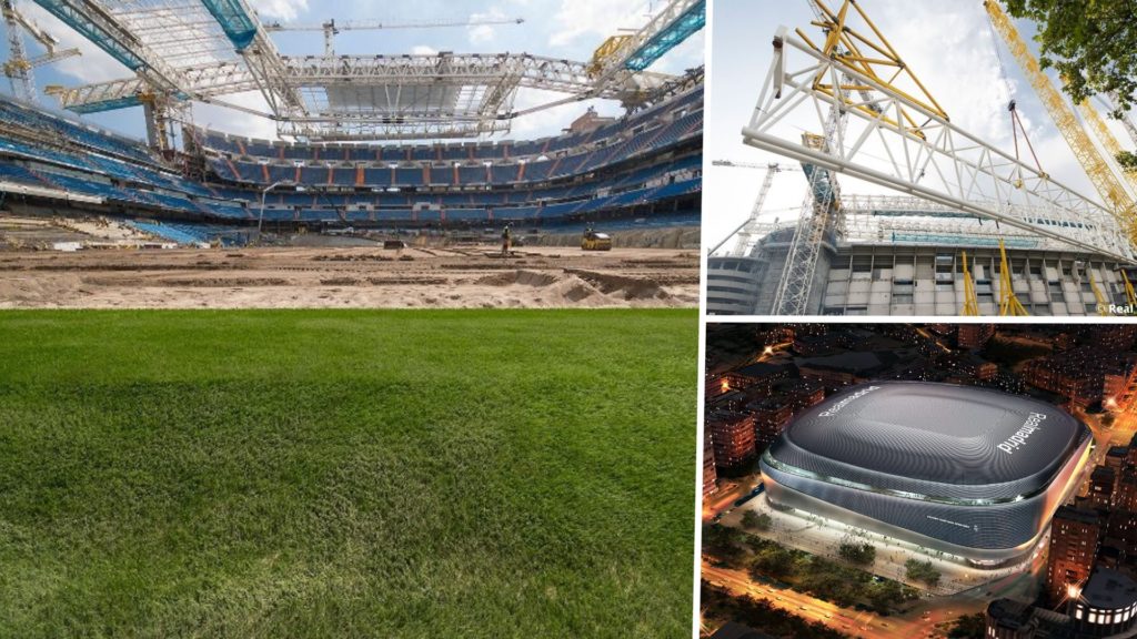 سانتیاگو برنابئو از بالا؛ تصاویر یک پهپاد از نوسازی ورزشگاه خانگی باشگاه رئال مادرید + ویدیو