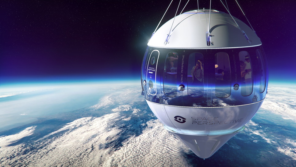 رونمایی Space Perspective از بالون فضایی لاکچری که برای گردشگران طراحی شده + ویدیو