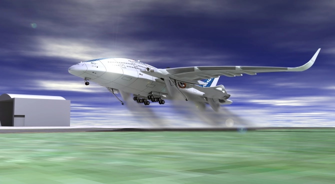 مشخصات هواپیمای مفهومی سه طبقه «نهنگ آسمان» 