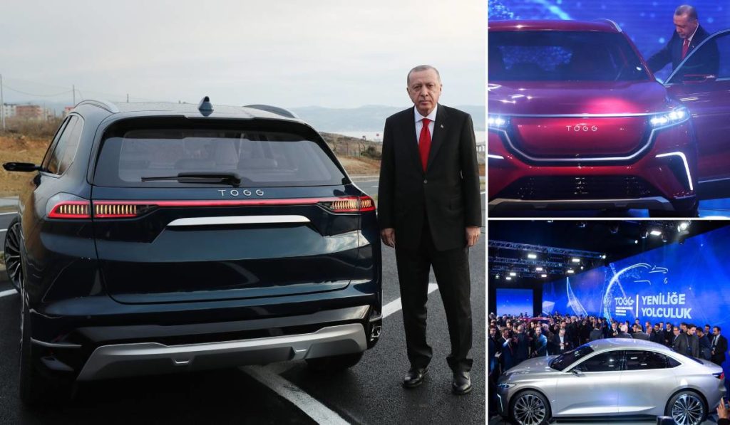 رانندگی رجب طیب اردوغان با اولین خودروی بومی ترکیه به نام «توگ» + ویدیو